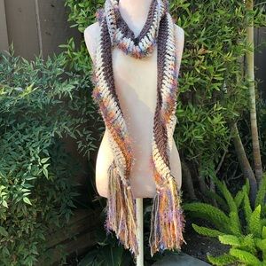 Boho Crocheted Scarf